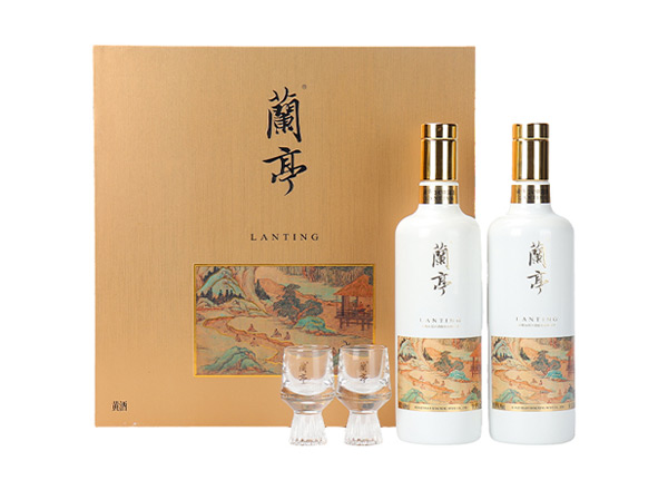 大连会稽山兰亭黄酒回收国潮兰亭500ml*2礼盒装行情价格