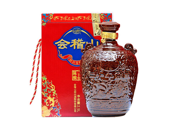 大连回收会稽山二十年黄酒陶坛20年陈酿2.5L花雕酒行情价格